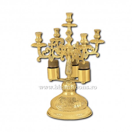 Sfesnic Sfantul Maslu - aurit X45-364 Sfesnic Sfantul Maslu - aurit X45-364
