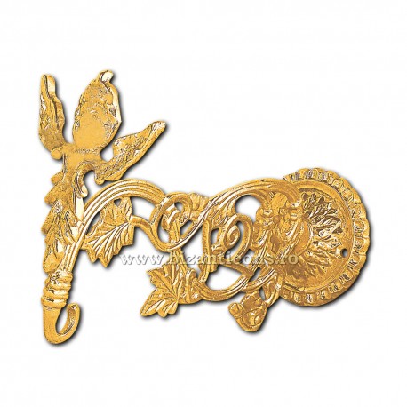 Suport candela - bronz aurit - 20 cm Suport candela - bronz aurit - 20 cm