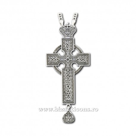 CRUCE Stavrofor Bronz argintat + patina AT 140-33 CRUCE Stavrofor Bronz argintat + patina AT 140-33