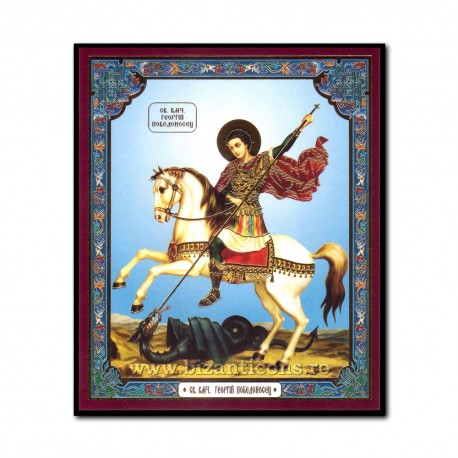 1852-010 Icoana ruseasca mdf 10x12 Sf Gheorghe 1852-010 Icoana ruseasca mdf 10x12 Sf Gheorghe
