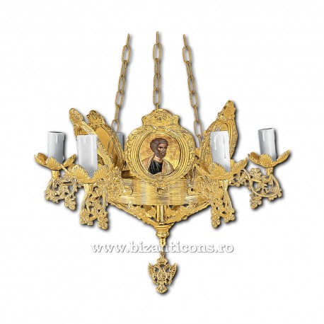 Policandru Bronz Aurit -7 becuri Policandru Bronz Aurit -7 becuri
