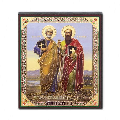 1852-723 Icoana ruseasca mdf 10x12 Sf Petru si Pavel 1852-723 Icoana ruseasca mdf 10x12 Sf Petru si Pavel