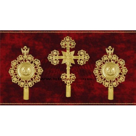 SET 2 Heruvimi + Cruce - aurit - mic X29-146 SET 2 Heruvimi + Cruce - aurit - mic X29-146