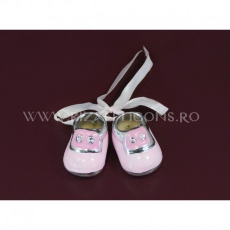 Ornament papuc + argintiu - ceramica (2 buc) Ornament papuc + argintiu - ceramica (2 buc)