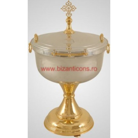 Cristelnita aluminiu + capac aurit - 80 litri Cristelnita aluminiu + capac aurit - 80 litri