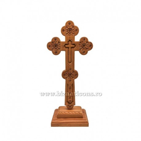 Cruce Binecuvantare lemn - baza detasabila Cruce Binecuvantare lemn - baza detasabila